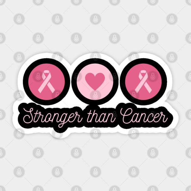 Stronger Than Cancer Sticker by Anchyx